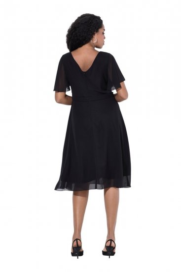Ulla Popken 844356 Rochie de seară Neagră - Rochii de seară - Rochii de seară marimi mari