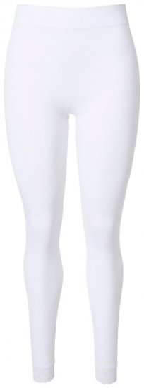 Ulla Popken 844563 Colanți fără talpă cu dantelă Alb - Ciorapi & șosete - 