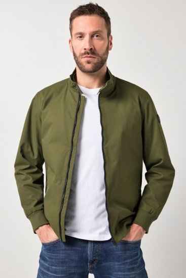 JP1880 844652 Jachetă bomber cu capse Kaki - Geci - Geci Bărbați Mărimi Mari