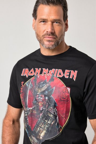 JP1880 845106 Iron Maiden Senjutsu Tricou Neagră - Tricouri cu trupe - Tricouri cu formații rock