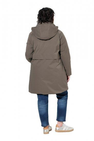 Ulla Popken 845111 Parka Verde închis - Paltoane - Paltoane pentru femei la marimi mari