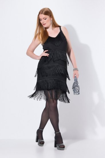 Ulla Popken 845152 Rochie fără mâneci Neagră - Rochii de seară - Rochii de seară marimi mari