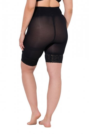 Ulla Popken 845319 Pantaloni scurți anti-frecare cu dantelă Neagră - Pantaloni scurți anti-frecare - 