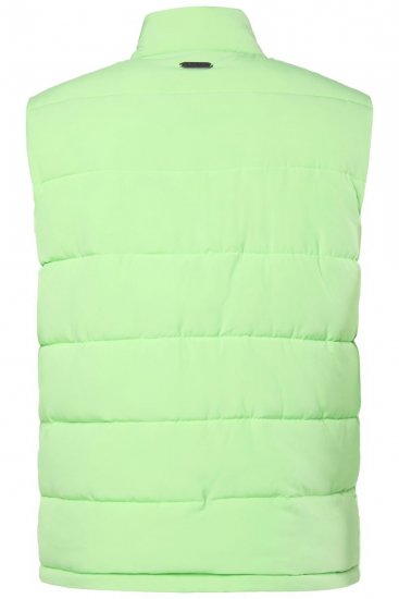 JP1880 845455 Vestă elastică matlasată Verde fistic - Geci - Geci Bărbați Mărimi Mari