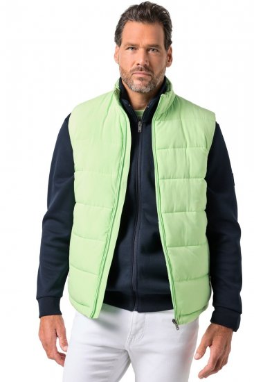 JP1880 845455 Vestă elastică matlasată Verde fistic - Geci - Geci Bărbați Mărimi Mari