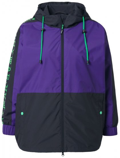 Ulla Popken 845648 Windbreaker cu mâneci liliac Lila - Geci - Jachete de damă marimi mari