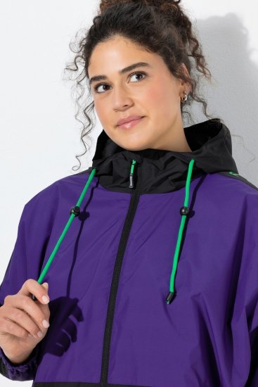 Ulla Popken 845648 Windbreaker cu mâneci liliac Lila - Geci - Jachete de damă marimi mari