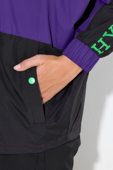 Ulla Popken 845648 Windbreaker cu mâneci liliac Lila - Geci - Jachete de damă marimi mari