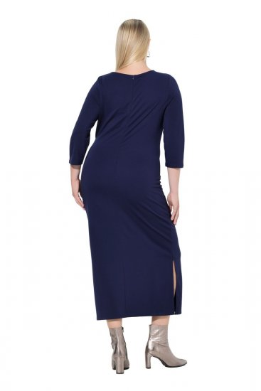 Ulla Popken 845705 Rochie din jerseu Bleumarin - Rochii midi - Rochii midi la marimi mari