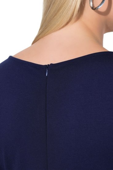 Ulla Popken 845705 Rochie din jerseu Bleumarin - Rochii midi - Rochii midi la marimi mari