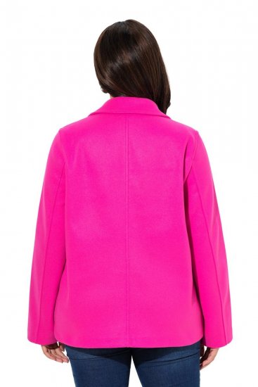 Ulla Popken 846021 Palton din fleece Roz - Paltoane - Paltoane pentru femei la marimi mari