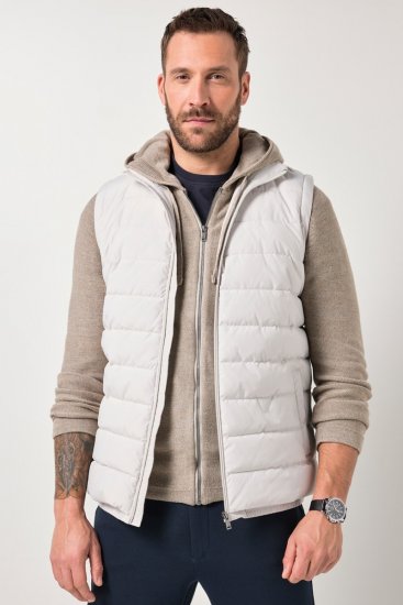 JP1880 846034 Vestă outdoor Bej gri - Geci - Geci Bărbați Mărimi Mari