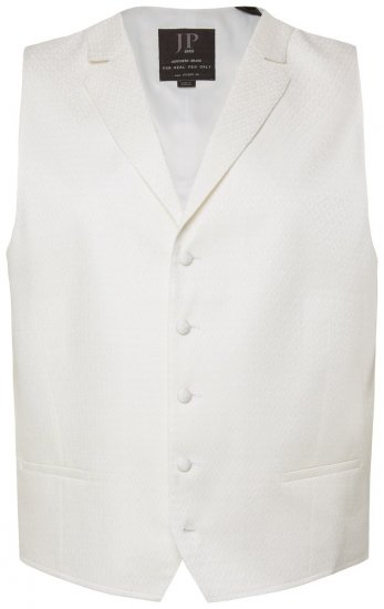 JP1880 846048 Vestă de nuntă Alb spart - Costume - Costume Bărbați mărimi mari