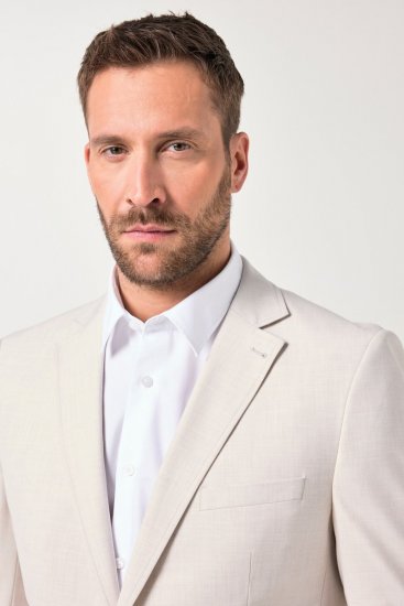 JP1880 Furore Flexnamic Sacou Alb spart - Costume - Costume Bărbați mărimi mari