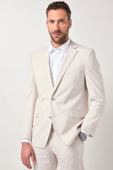 JP1880 Furore Flexnamic Sacou Alb spart - Costume - Costume Bărbați mărimi mari