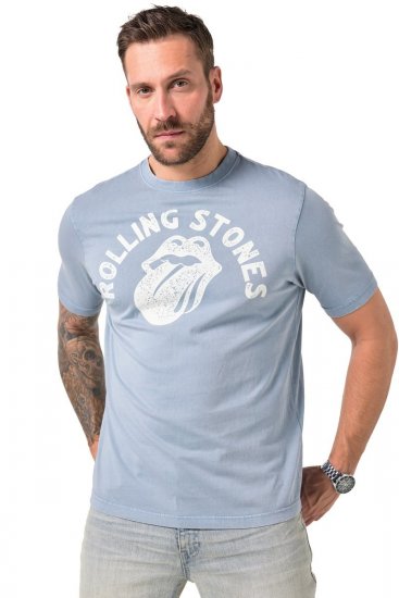 JP1880 846221 Rolling Stones Tongue Tricou Albastru deschis - Tricouri cu trupe - Tricouri cu formații rock