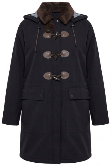 Ulla Popken 846278 Palton softshell Neagră - Paltoane - Paltoane pentru femei la marimi mari