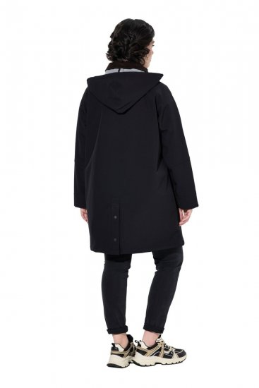 Ulla Popken 846278 Palton softshell Neagră - Paltoane - Paltoane pentru femei la marimi mari