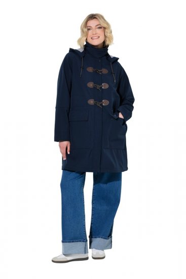 Ulla Popken 846278 Palton softshell Bleumarin - Paltoane - Paltoane pentru femei la marimi mari