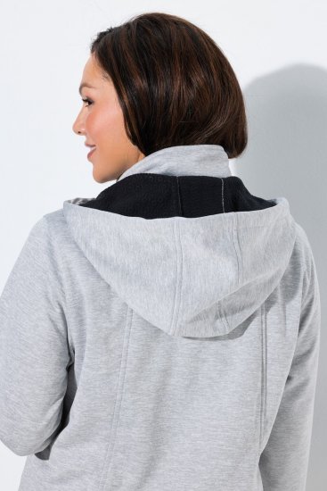 Ulla Popken 846744 Geacă softshell Gri melanj - Geci - Jachete de damă marimi mari