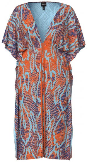 Ulla Popken 846826 Rochie cu imprimeu animal Portocaliu - Caftane - 