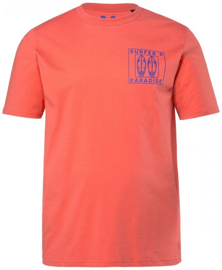 Men+ 829 Tricou Surfer's Paradise Coral - Tricouri - Tricouri Bărbați Mărimi Mari