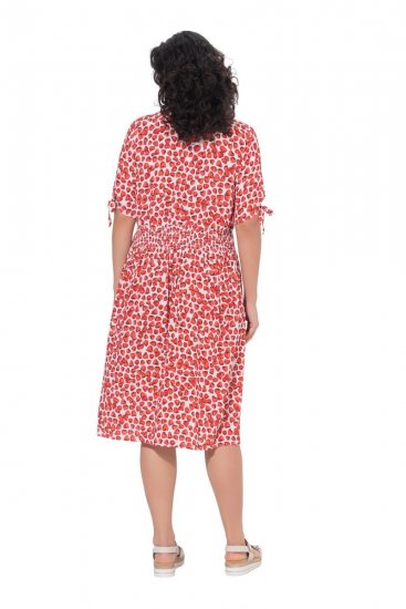 Ulla Popken 846912 Rochie midi imprimată Coral - Rochii midi - Rochii midi la marimi mari