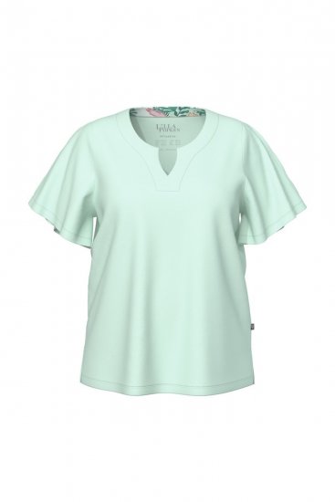 Ulla Popken 846971 Pijama cu model Verde deschis - Pijamale/Haine de casă - 