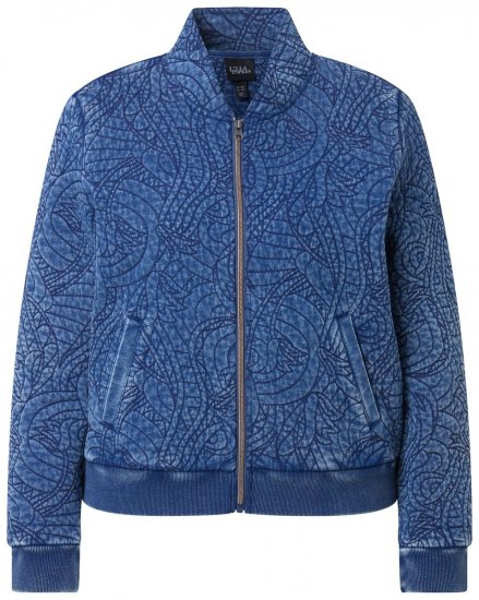 Ulla Popken 847035 Geacă matlasată Albastru denim - Geci - Jachete de damă marimi mari