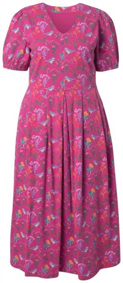 Ulla Popken 847409 Rochie maxi imprimată Roșu fructe de pădure - Rochii maxi - Rochii maxi marimi mari