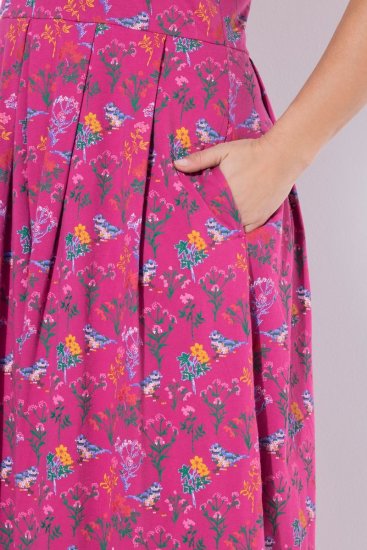 Ulla Popken 847409 Rochie maxi imprimată Roșu fructe de pădure - Rochii maxi - Rochii maxi marimi mari