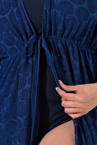 Ulla Popken 847654 Rochie imprimată Bleumarin - Caftane - 