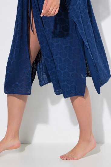Ulla Popken 847654 Rochie imprimată Bleumarin - Caftane - 