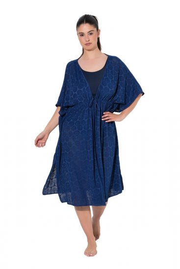 Ulla Popken 847654 Rochie imprimată Bleumarin - Caftane - 