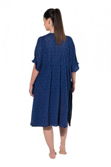 Ulla Popken 847654 Rochie imprimată Bleumarin - Caftane - 