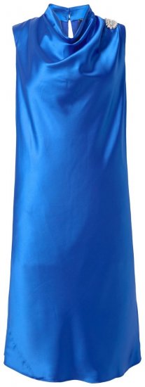 Ulla Popken 847862 Rochie din satin Albastru regal - Rochii de vară - Rochii de vară marimi mari