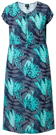 Ulla Popken 848696 Rochie imprimată Bleumarin - Rochii de vară - Rochii de vară marimi mari