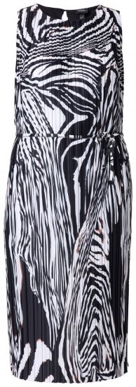 Ulla Popken 848948 Rochie cu imprimeu animal Neagră - Rochii de vară - Rochii de vară marimi mari
