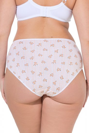 Ulla Popken 849098 Chiloți cu flori set de 6 Portocaliu - Chiloți - 