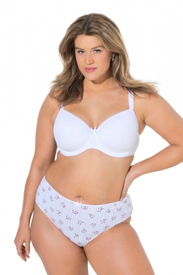 Ulla Popken 849098 Chiloți cu flori set de 5 Albastru deschis - Chiloți - 