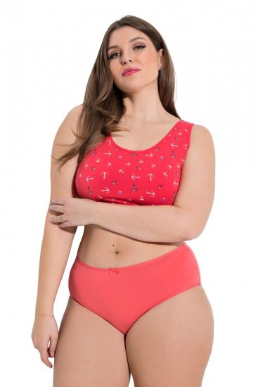 Ulla Popken 849140 Chiloți cu flori set de 5 Alb unt - Chiloți - 