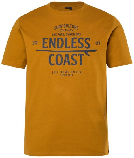Men+ 448 Tricou Endless Coast Alun deschis - Tricouri - Tricouri Bărbați Mărimi Mari