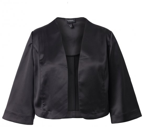Ulla Popken 849457 Bolero Neagră - Geci - Jachete de damă marimi mari