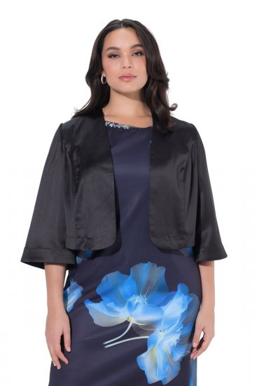 Ulla Popken 849457 Bolero Neagră - Geci - Jachete de damă marimi mari
