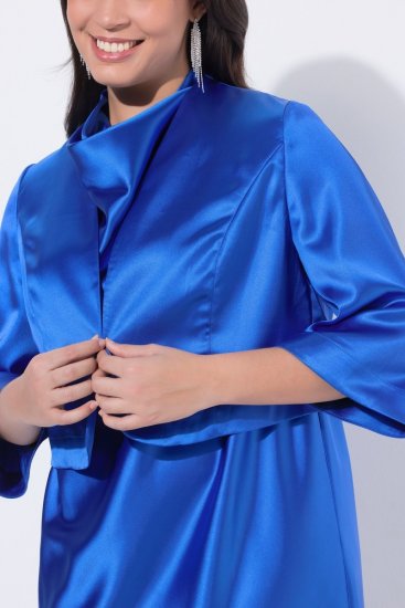 Ulla Popken 849457 Bolero Albastru regal - Geci - Jachete de damă marimi mari