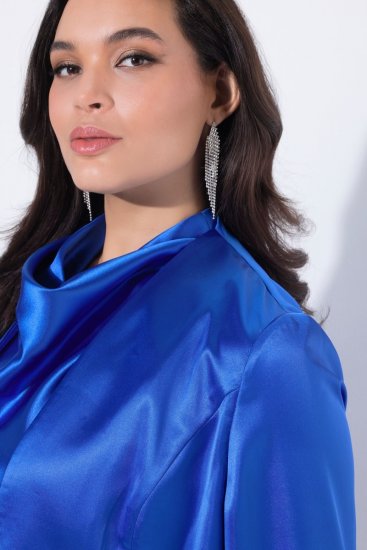 Ulla Popken 849457 Bolero Albastru regal - Geci - Jachete de damă marimi mari