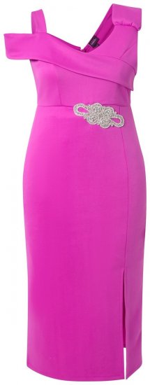 Ulla Popken 849508 Rochie de seară Lila - Rochii de seară - Rochii de seară marimi mari