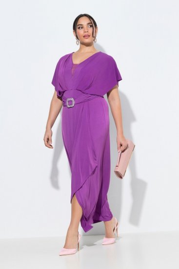Ulla Popken 849533 Rochie de seară Roșu fructe de pădure - Rochii de seară - Rochii de seară marimi mari