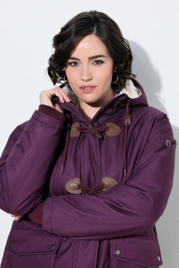 Ulla Popken 849619 Geacă de ploaie Mov închis - Geci - Jachete de damă marimi mari
