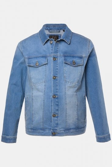 JP1880 849703 Geacă de blugi cu multe buzunare Albastru indigo - Geci - Geci Bărbați Mărimi Mari